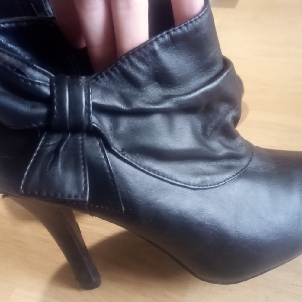 Black ankle boots